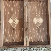 تخته نرد گردو،معرقکاری و روکش فایبر گلس
