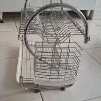 آبچکان رومیزی میزی و۲عدد دیس ملامین|آب‌چکان و نظم‌دهنده ظروف|کرمانشاه, |دیوار