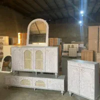 اینه کنسول حصیری|بوفه، ویترین، کنسول|ملارد, |دیوار