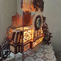 ساعت چوبی رومیزی|ساعت دیواری و تزئینی|یزد, |دیوار