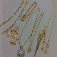 گوشواره زنجیر پلاک