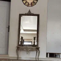 آینه کنسول برنجی شیک