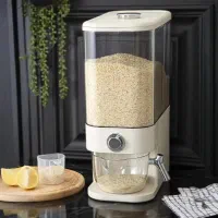 ظرف برنج دکمه ای هوم کت ۱۰ کیلویی