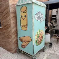گاری سبز و خاص مناسب دستفروشی و کسب‌وکار سیار