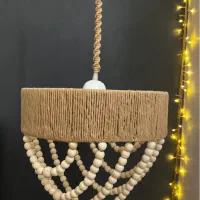 لوستر مکرومه مهره دار
