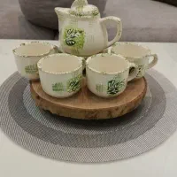 گلدان تزئینی وقوری وفنجان