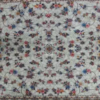 کناره فرش طرح گیلدا نقره ای|فرش|کرج, آق تپه|دیوار