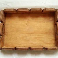 سینی چوبی طرح کنگره