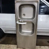 سینگ  دو لنگه با شیر آلات|لوازم سرویس بهداشتی|رشت, پیرکلاچای|دیوار