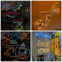 چاپ و تابلوسازی نئون بنر چلنیوم استیکر مش