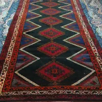 قالی دستباف عشایر گرمسار بافته شده از پشم گوسفند