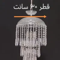 آویز کریستالی شش لامپ سبدی آشپزخونه ای