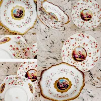 گل برجسته چایخوری عصرانه خوری لیلی و مجنون گلپنبه