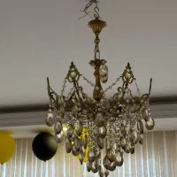 لوستر ۶ شعله برنجی