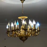 فروش و خرید لوسترهای برنزی و آب طلا|لوستر و چراغ آویز|تهران, جهاد|دیوار