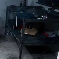میز کار آهنی دو طبقه و تخته آچار