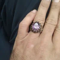 انگشتر نقره نگین آمیتیست