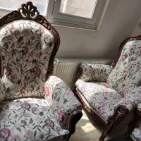 مبل سلطنتی ۹نفره با عسلی|مبلمان خانگی و میز عسلی|بیرجند, |دیوار