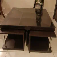 میز جلو مبلی همراه با چهار عدد میز عسلی|مبلمان خانگی و میز عسلی|قزوین, |دیوار