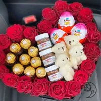 جعبه باکس هدیه ولنتاین قلب در ۴ سایز مختلف