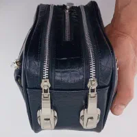 کیف شوزبگ چرم طبیعی قفل رمزدار پنج زیپ