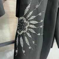 مانتوی مجلسی طرح نیلوفر|لباس|خوی, |دیوار