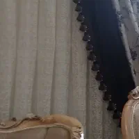 فروش دو عدد پرده پذیرایی شیک و زیبا مدل زنبوری