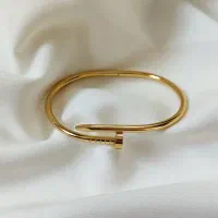 بنگل میخ رنگ ثابت طلایی و نقره ای|زیورآلات و اکسسوری|ساری, |دیوار