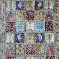 فرش تمام ابریشم ماشینی