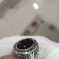 انگشتر نقره عیار ۹۲۵ با نگین عقیق