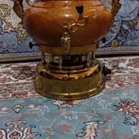 سماور گازی،برند صدف قهوه ای طلایی،7لیتری،