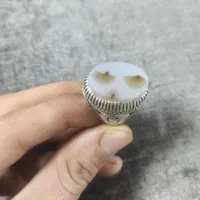 انگشتر نقره شجر و در نجف و فیروزه تورمالین