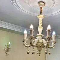 لوستر ۵ شاخه پرسلین