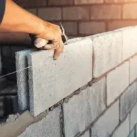 بنایی ساختمان دیوارچینی سیمانکاری سیاه و سفید