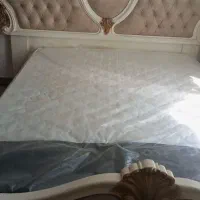 تخت خواب دونفره نو با دوتا پاتختی|تخت و سرویس خواب|پارس‌آباد, |دیوار