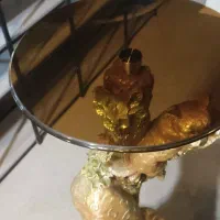 میز آباژور و دکوری طرح پلنگ