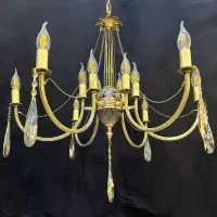 تولیدی لوستربرنجی/10شعله لوسترشیک/جدید وکلاسیک