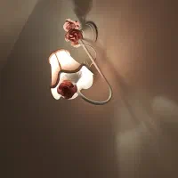 لوستر،شب خواب و آباژور دخترونه کلاسیک|لوستر و چراغ آویز|گنبد کاووس, |دیوار