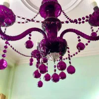 ۲ عدد لوستر کریستالی