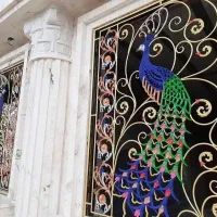 نقاشی ساختمان وکناف و در وپنجره وراه پله