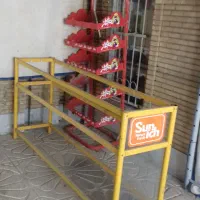 استند فلزی چیپس و پفک سایز بزرگ با ویترین