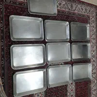 ۱۰ عدد سینی استیل ۳۲در۴۵