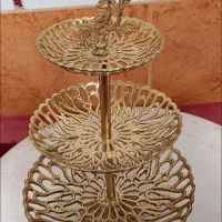 شیرینی خوری برنز سنگین.   عتیقه