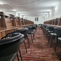 میز مطالعه سالن مطالعه و صندلی