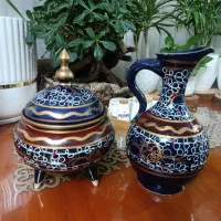 شکلات خوری و پارچ سفالی