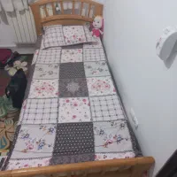 تخت تک نفره چوبی