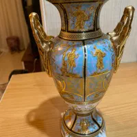 گلدان انتیک طلاکاری شده
