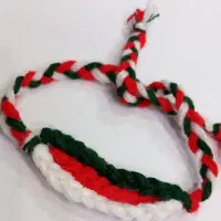 دستبند بافتنی طرح ایران جان