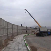 دیوار پیش ساخته مسلح LCP با فونداسیون و ستون