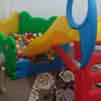 سرسره همراه با استخر توپ و توپ